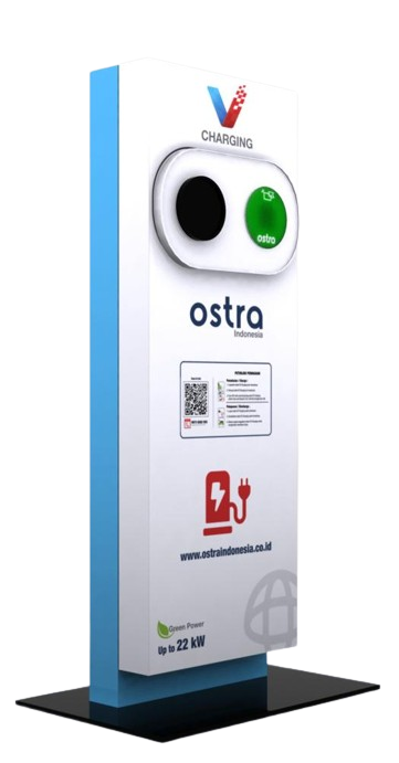 Virtek dan Ostra Indonesia menghadirkan charging station dengan teknologi terkini