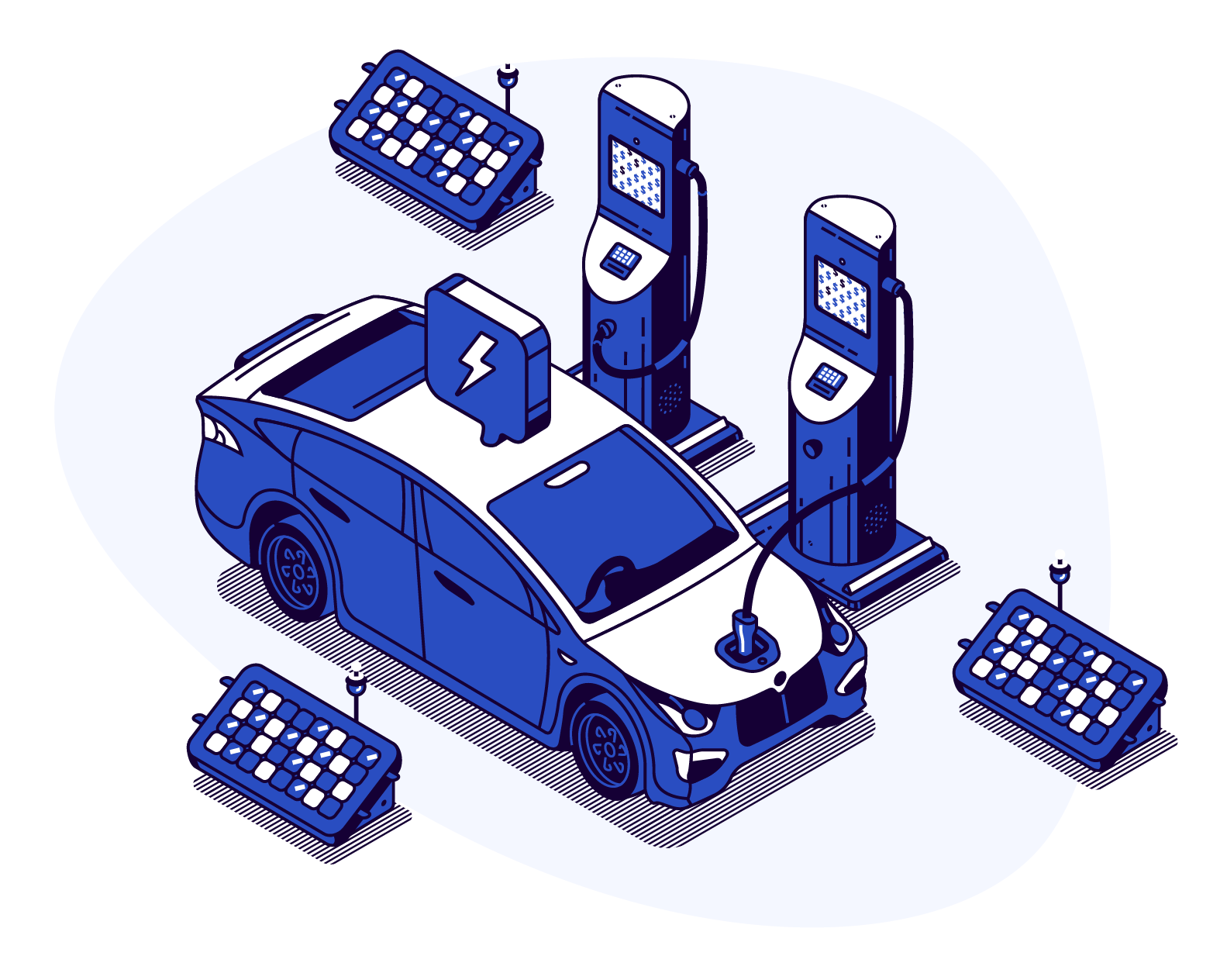 EV Charging Illustration Virtek x OSTRA